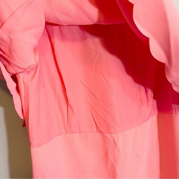 NWT Coral Loft Scalloped Split Back Sleeveless Dress Size 10 - Picture 12 of 13